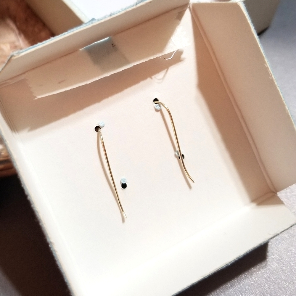 NEW IN BOX Olivia and Jackson Sterling Silver Etched Heart Earrings - Picture 5 of 7